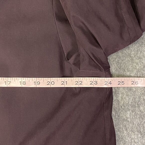 London Fog Size 14 Petite Burgundy Trench Rain Coat Long Zip Out Lining - Picture 8 of 16